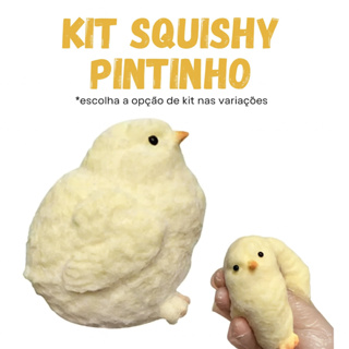 Kit 2 Taba Squishy Pintinho Brinquedo Anti Estresse Sensorial Fofo Macio de Apertar em Oferta na Shopee