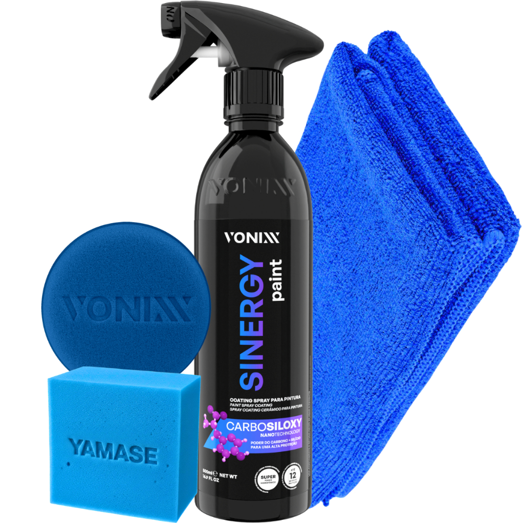 Sinergy Spray Vitrificador de Pintura Aplicador Vonixx Pano Microfibra 40x40 em Oferta na Shopee