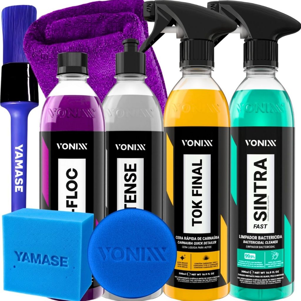 Kit Shampoo V-Floc Cera Tok Final Sintra Fast Intense Revitalizador de Plásticos Vonixx em Oferta na Shopee