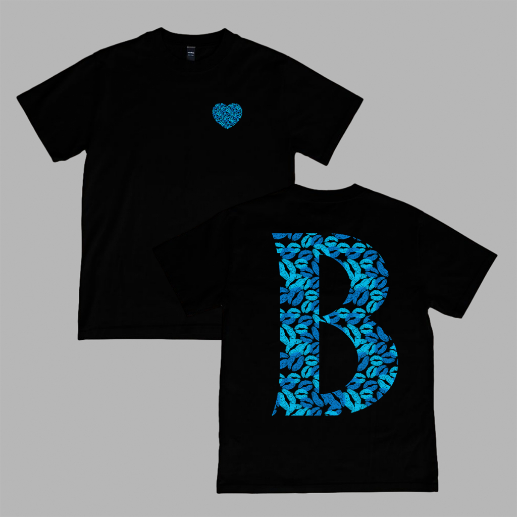 Camiseta Preto Beijos 100% Algodão Premium Presente Criativo para Namorado Namorada em Oferta na Shopee