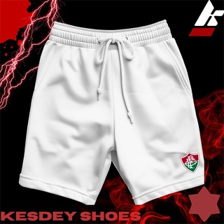 Shorts Masculina Bermuda Estilo Mauricinho Leve Slim com Bolso Lateral Estampa TIME FLU