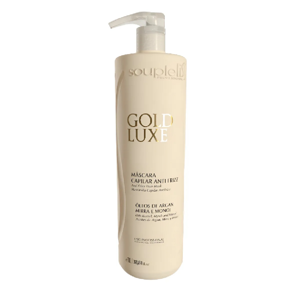 Progressiva Gold Luxe Óleo De Argan Alisamento Soupleliss 1l em Oferta na Shopee