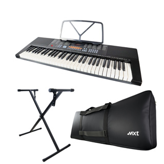Teclado musical 61 teclas + capa + suporte teclado em Oferta na Shopee