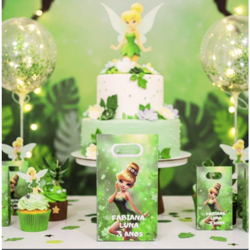 Lembrancinhas Sacolinhas Personalizadas TINKER BELL - SININHO