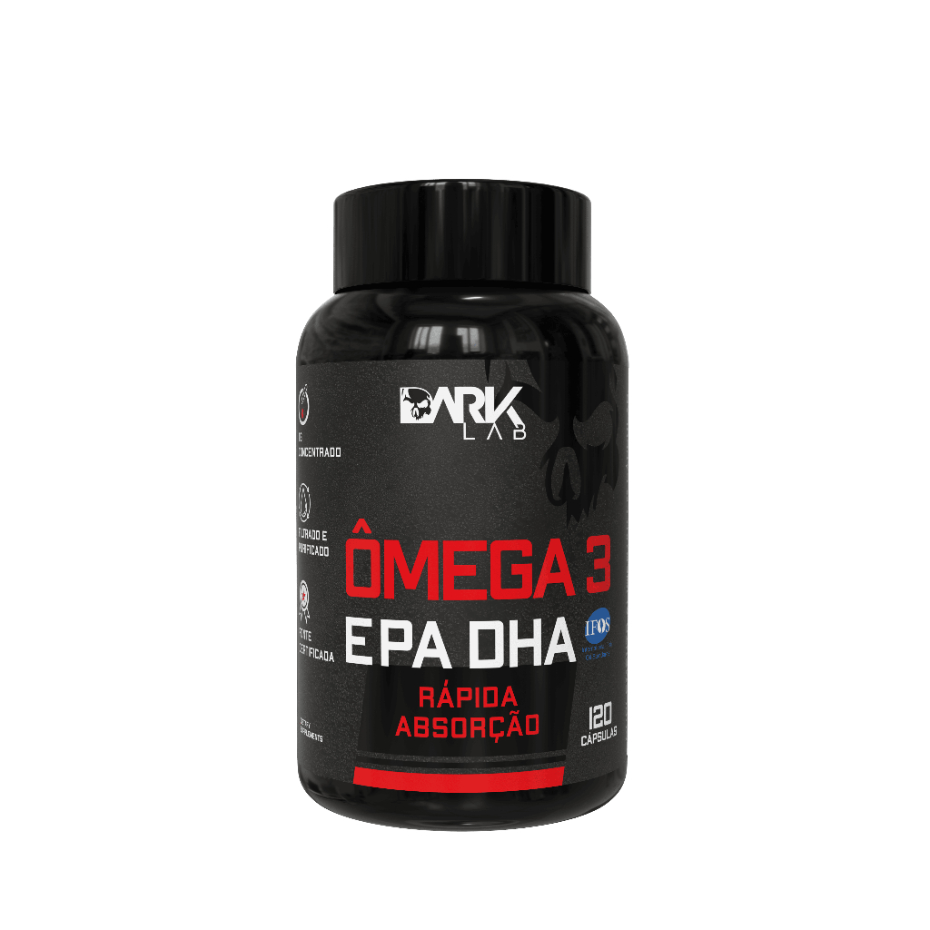 Ômega  3 EPA DHA 120 cápsulas - Dark Lab em Oferta na Shopee