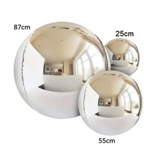 Kit c/ 12 Balão Metalizado Bola Globo 4d Prata Festa Decoração Enfeites - 4 Cada Tam em Oferta na Shopee