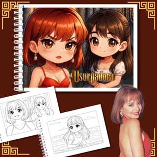 Livro de colorir A USURPADORA | Capa dura | folhas grossas 180g | 50 folhas em Oferta na Shopee