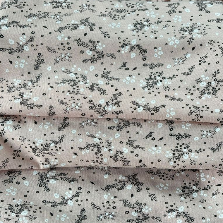 TECIDO POR METRO MALHA 100% ALGODÃO ESTAMPADO ROSE FLOR (10245) em Oferta na Shopee