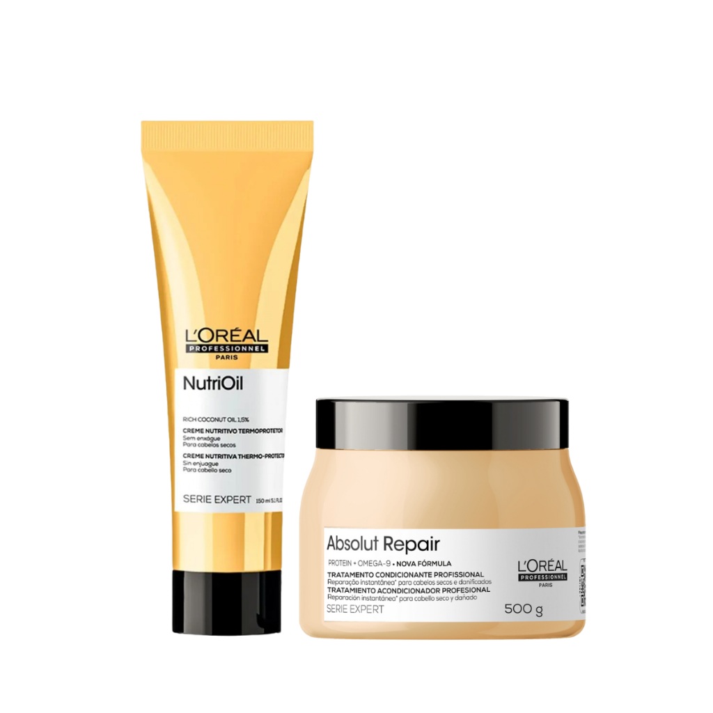 Kit Absolut Repair - Máscara 500ml e Leave-in Nutrioil 150ml - L'Oréal Professional