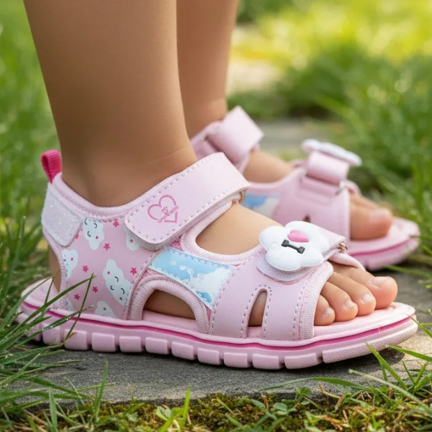 Sandália Infantil Ortopasso Anatômica Menina Rosa Nuvenzinha em Oferta na Shopee