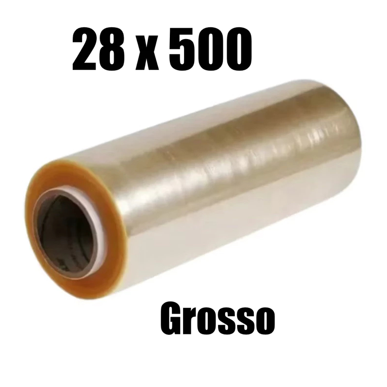Bobina de Plastico De Filme Pvc 28cm X 500 METROS ESTICAVEL