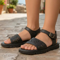 Sandália Infantil Ortopasso Anatômica Menina Feminina Escolar Macia Leve Delicada Confortável