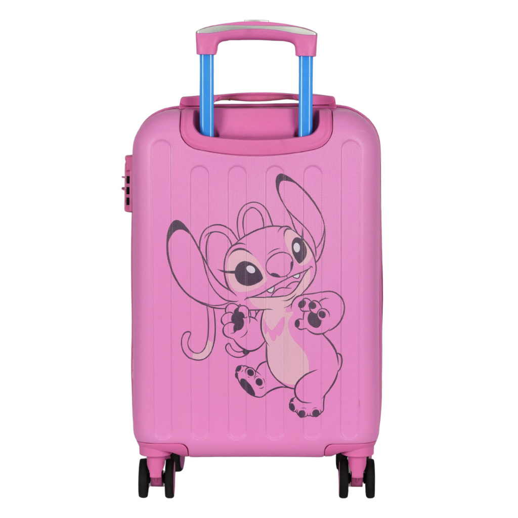 Mala de Viagem Bordo Infantil ABS Dupla Face com Rodas 360° Stitch Angel Disney