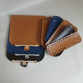 kit Tampa com fecho torniquete coracão + Fundo Com pezinho para bolsa de tricô ou crochê em couro sintético em Oferta na Shopee