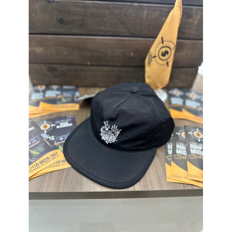 BONÉ FIVE PANEL SNAPBACK CHRONIC PRETO