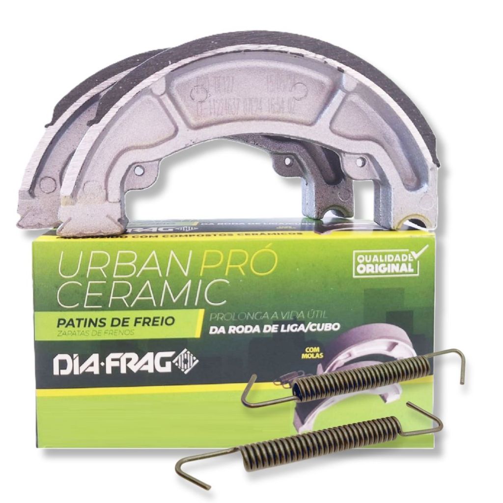 Lona de Freio Pop 110i / Pop 100 / Biz 100 / Biz 110i / Crf 230 / Bros 150 Diafrag Urban Pro em Oferta na Shopee