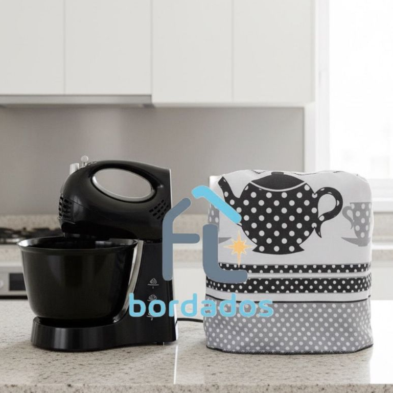 Detalhes do Capa Para Batedeira Estampada - Decoração de Cozinha