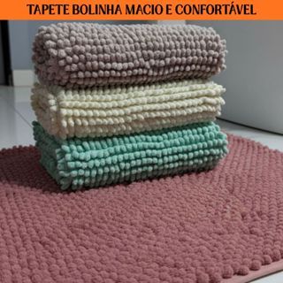 Tapete Bolinha Antiderrapante Microfibra Toque Suave Super Macio em Oferta na Shopee