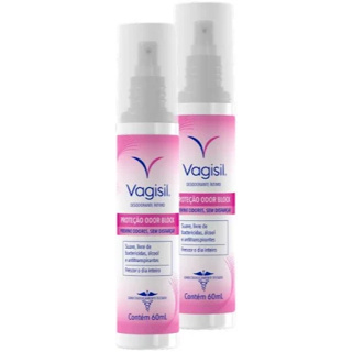KIT C/2 DESODORANTE ÍNTIMO ODOR BLOCK VAGISIL - 60ML em Oferta na Shopee
