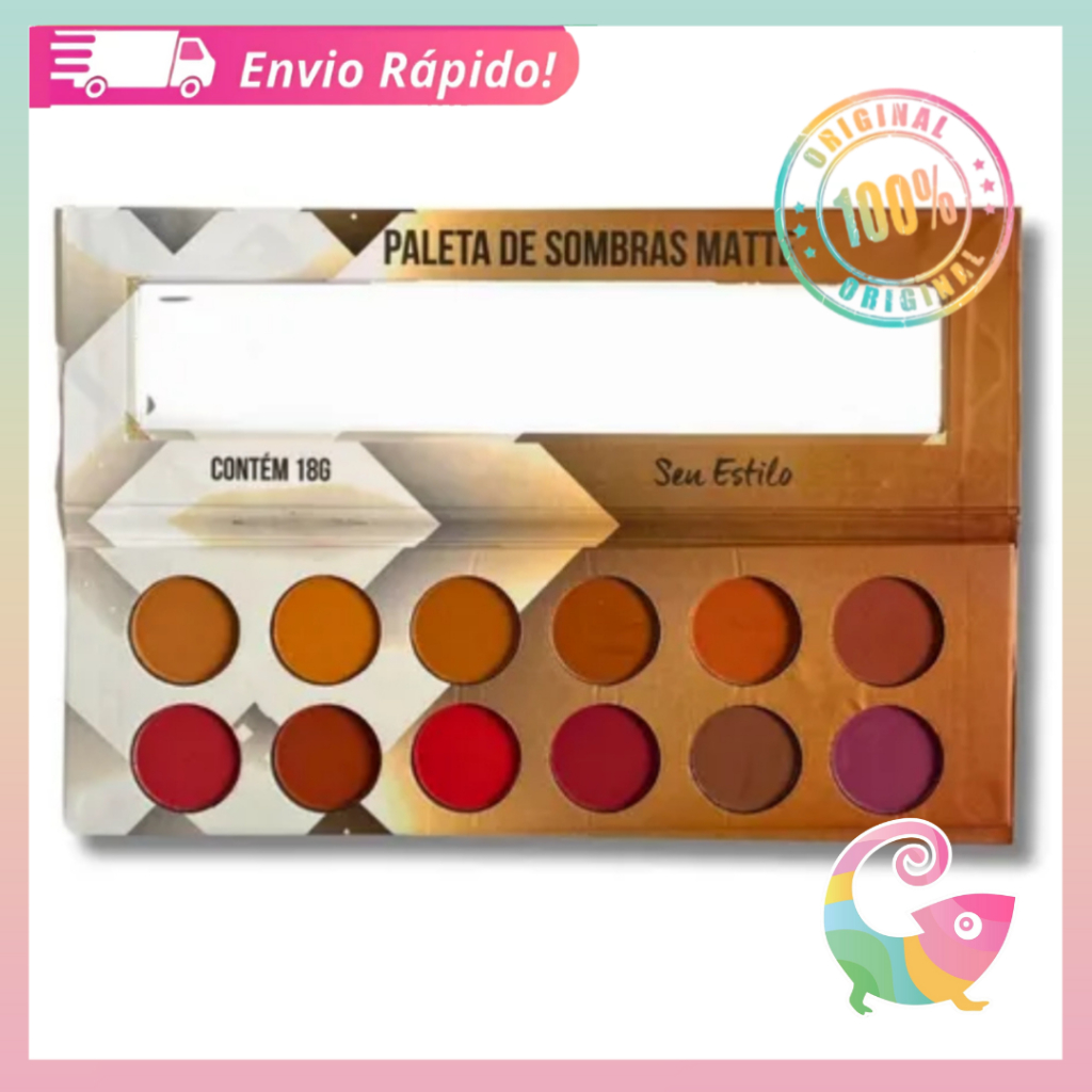 Paleta de Sombras Ludurana 12 Cores Seu estilo Matte Alta Pigmentação em Oferta na Shopee