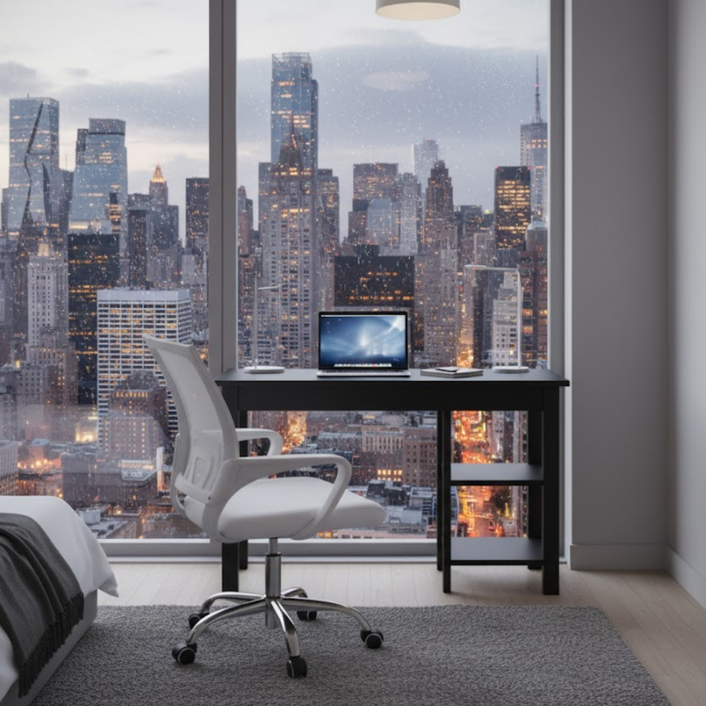 Kit Mesa e Cadeira Office Ideal para Estudo, Escritório ou Home Office Autonomia Trabalhe de Casa