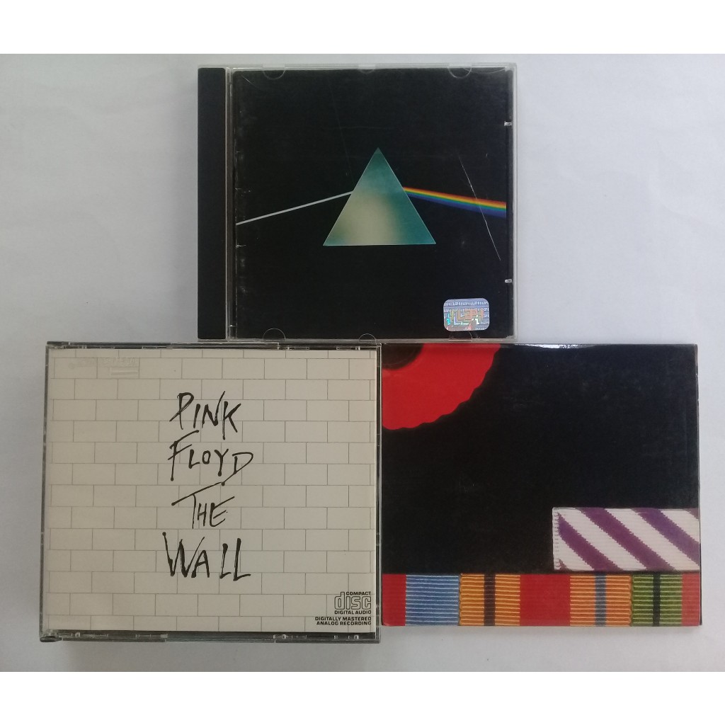 Lote 4 CDs Pink Floyd: The Dark Side of the Moon + The Wall (duplo capa grossa) + The Final Cut