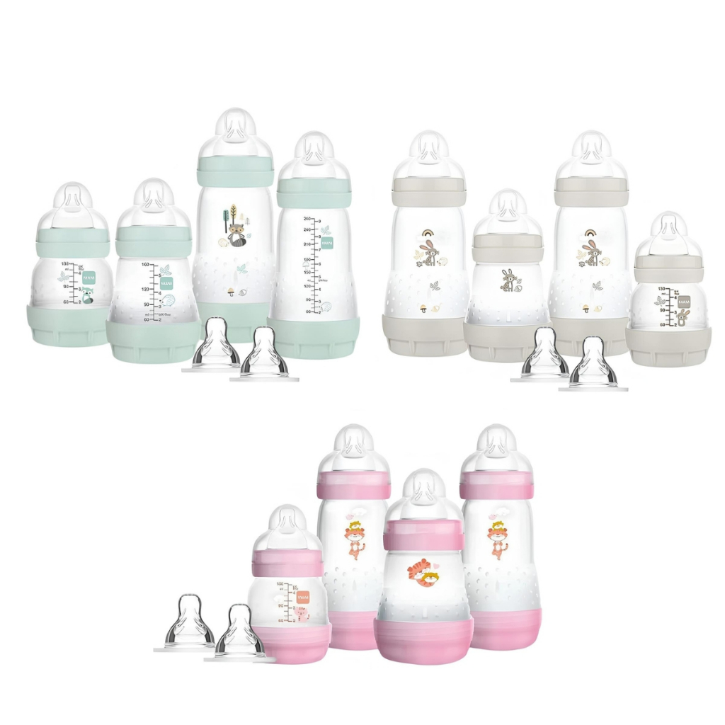 Kit 4 Mamadeiras + 2 Bicos Extras Easy Start - MAM