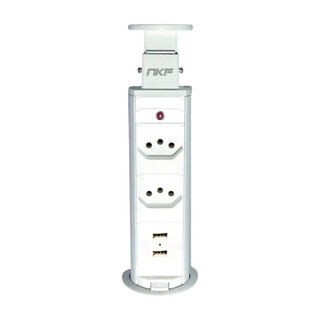 Torre de Tomada de Embutir com USB Multiplug Tomada de Bancada Torre de Tomada USB 20 Amperes