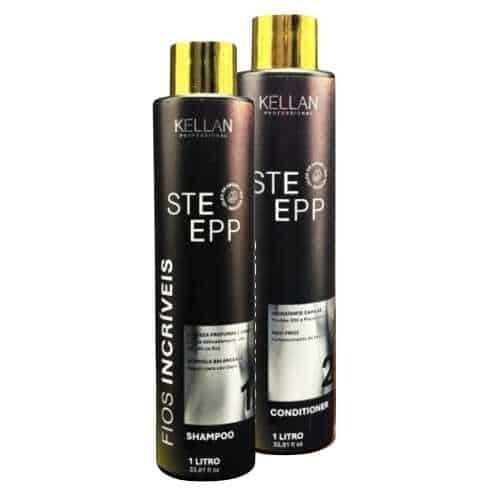 Kellan Linha Step Escova Progressiva Reestruturador 2 Passos 1Lt