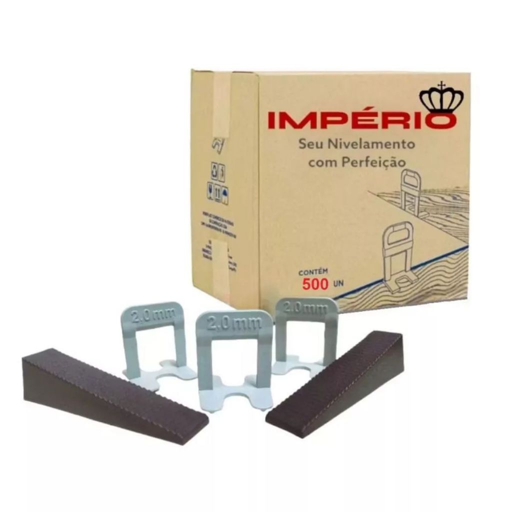 Kit Espaçador Nivelador 500 + 100 Cunhas Piso Porcelanato Ceramica em Oferta na Shopee