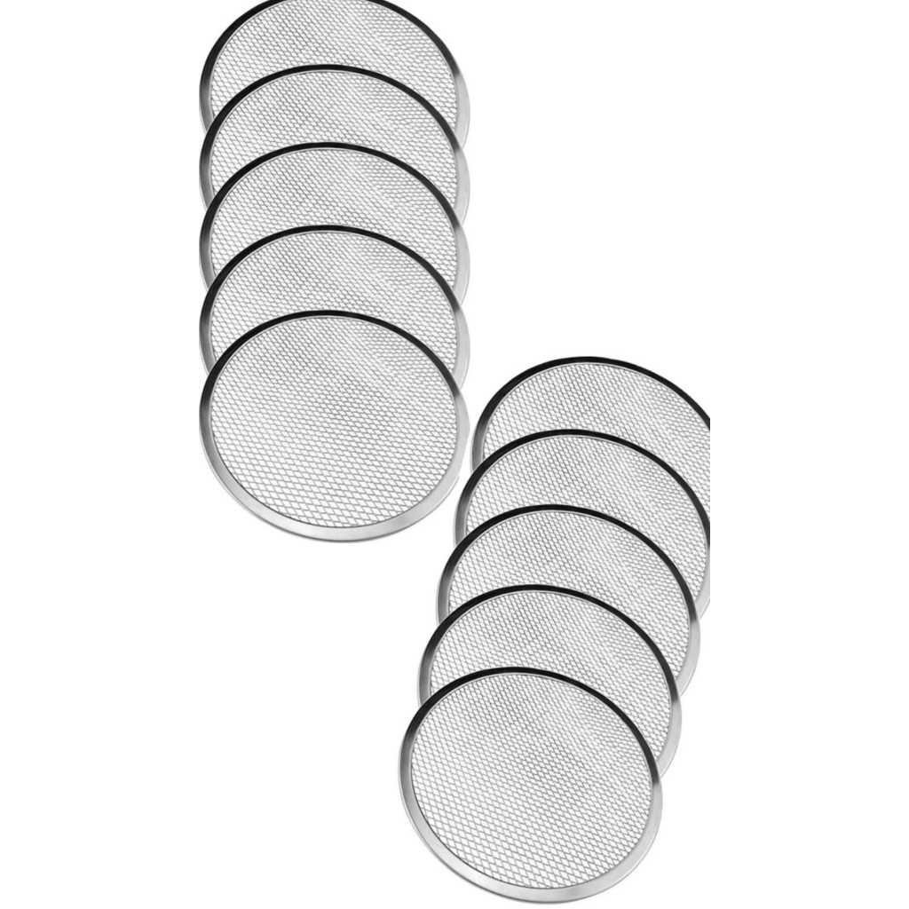 Kit com 10 Telas Para Pizza 40 cm em Alumínio em Oferta na Shopee