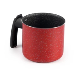 Fervedor Leiteira Antiaderente 12cm 1,2 Litros Vermelho Nacional