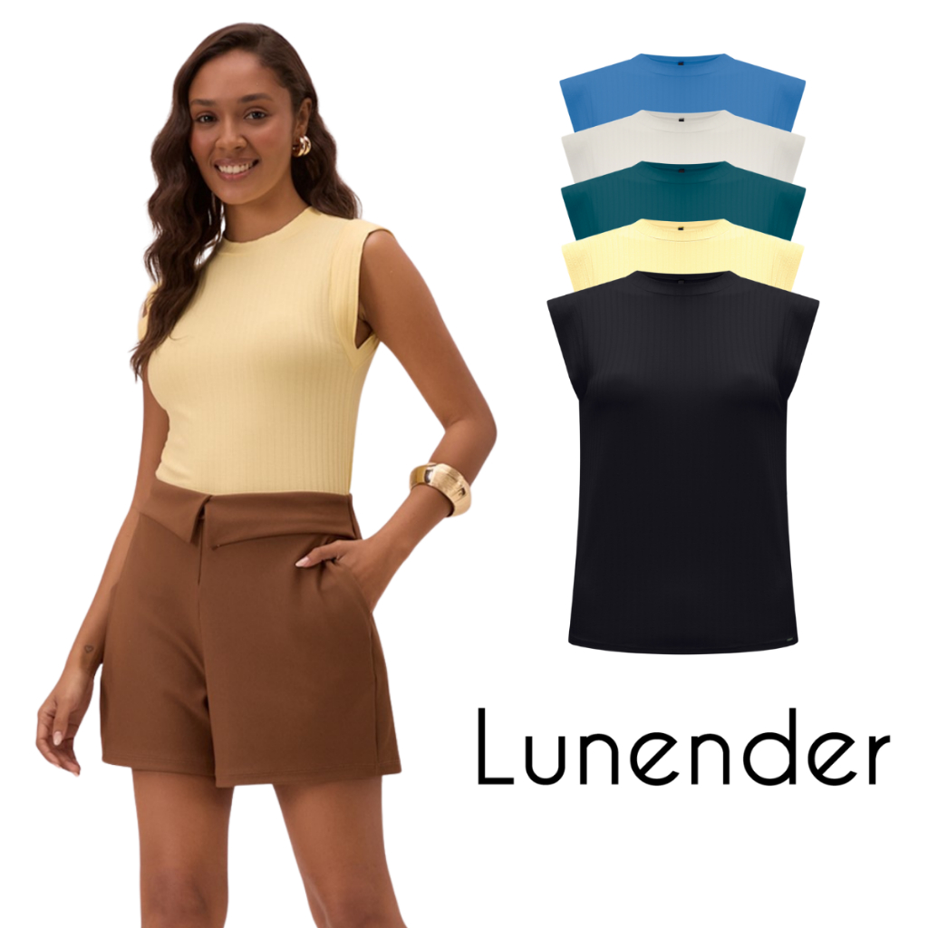 BLUSA REGATA MUSCLE TEE | MALHA CANELADA | LUNENDER