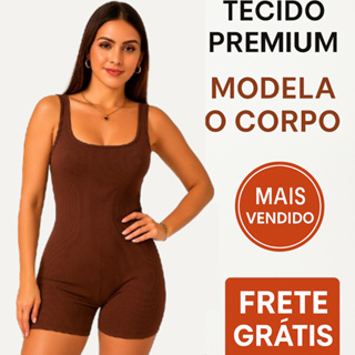 Kit 2 Macaquinho Canelado com Alcinha  Academia Moda Gringa em Oferta na Shopee