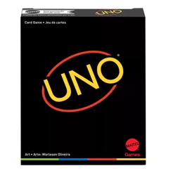 UNO Preto Minimalista Edição Limitada Design Exclusivo e Clássico - Mattel