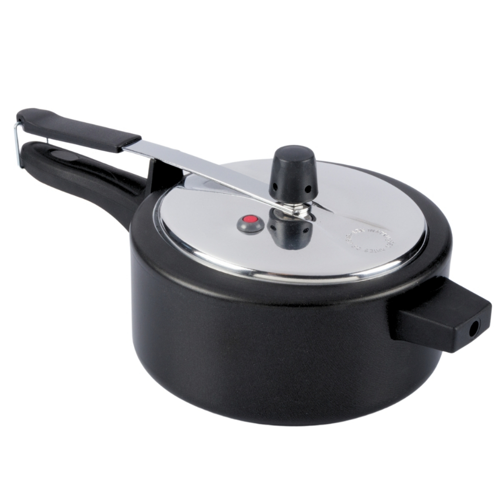 Panela De Pressão Antiaderente 3L Preto Nacional em Oferta na Shopee