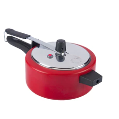 Panela De Pressão Antiaderente 3L Vermelho Nacional