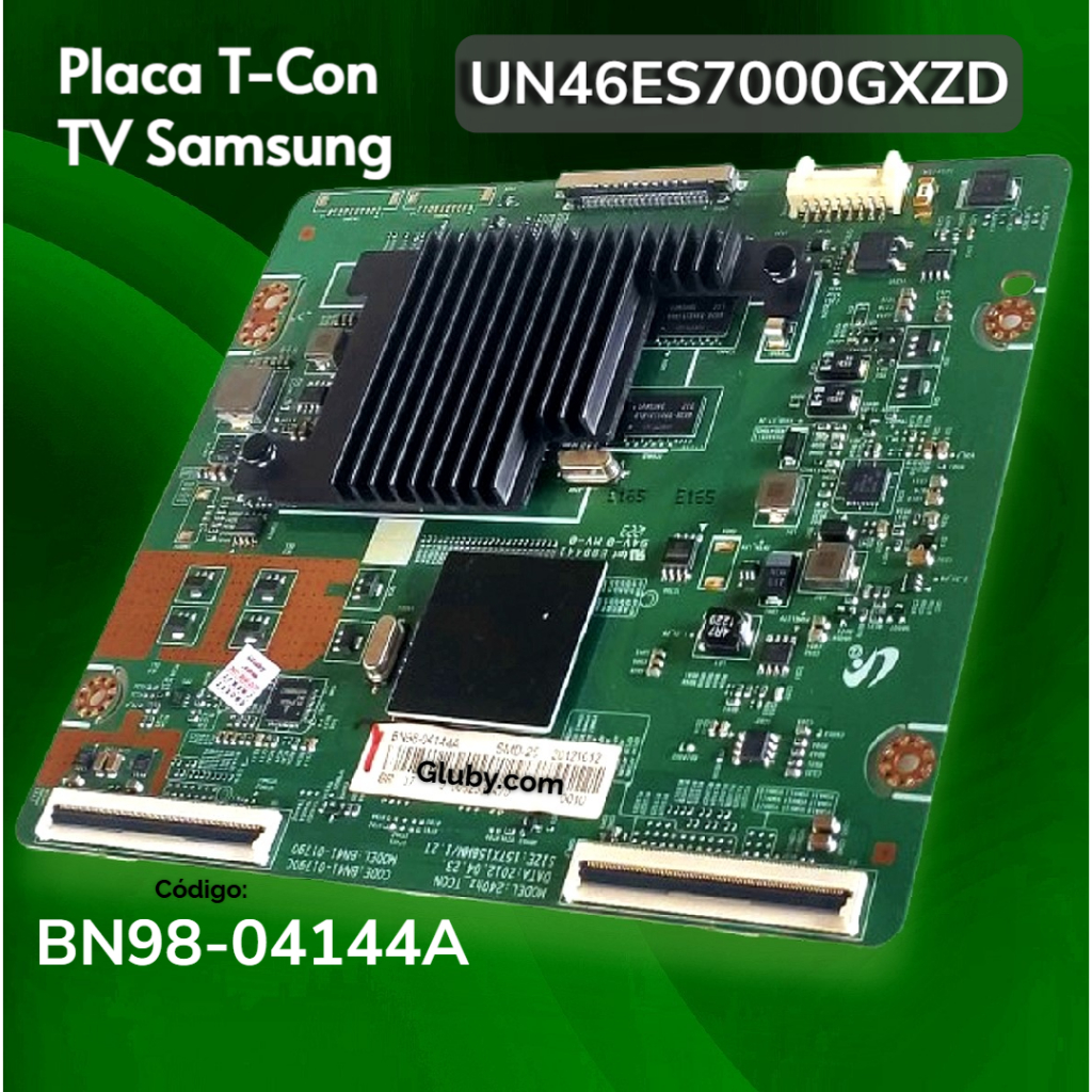PLACA T-CON TV LED SAMSUNG UN46ES7000GXZD CÓDIGO: BN98-04144A ENVIO COM OS CABOS FLATS