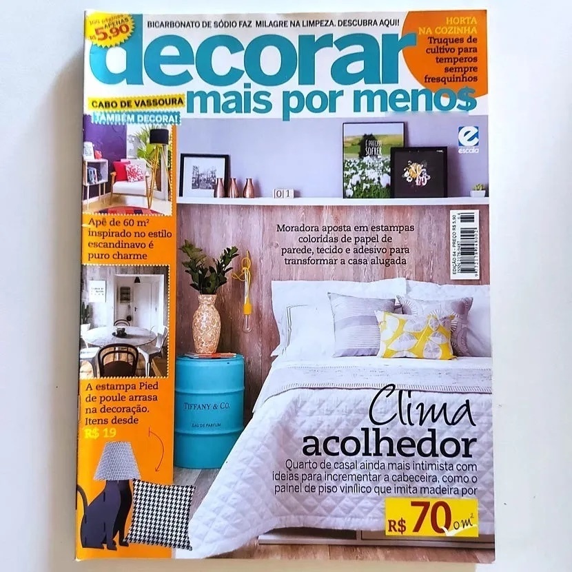 Revista Decorar Mais Por Menos 64 Estampas Coloridas Papel