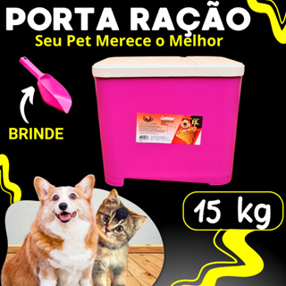 Container Porta Ração de 15 Kg Para Cachorros e Gatos com  ULTRA VEDAÇÃO em Oferta na Shopee