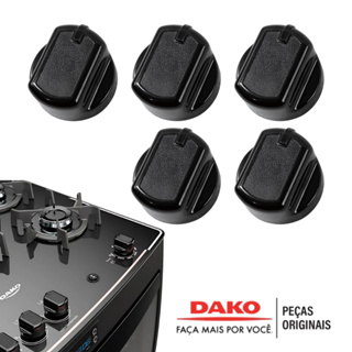 KIT COM 1-2-3-4-5 E 6 BOTÕES PARA FOGÃO DAKO SUPREME 4 E 5 BOCAS ORIGINAL DE FABRICA em Oferta na Shopee