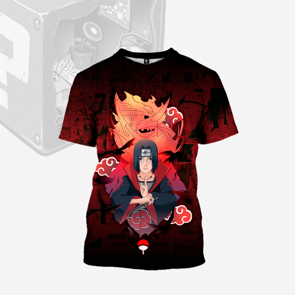 Camisa Camiseta Anime Itachi Kakashi Madara Naruto Sasuke Estampada Unisex Adulto Infantil em Oferta na Shopee