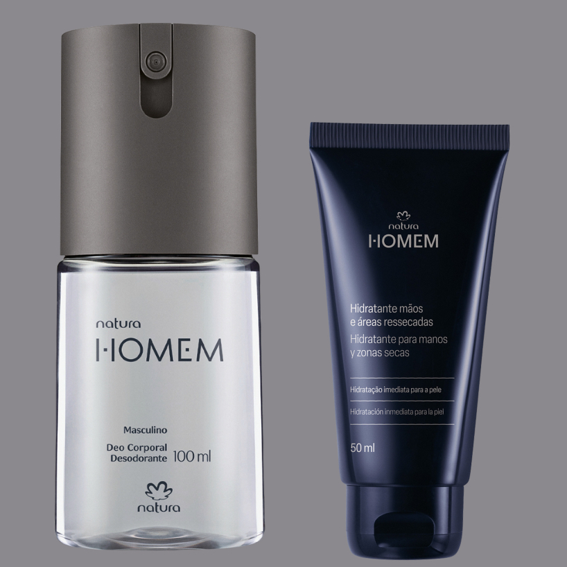 Kit Homem Creme Para as Mãos 50ml + Desodorante Spray 100ml Natura