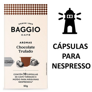 Cápsulas De Café Aroma Chocolate Trufado Compatível Com Nespresso Contém 10 Cápsulas - Baggio Café