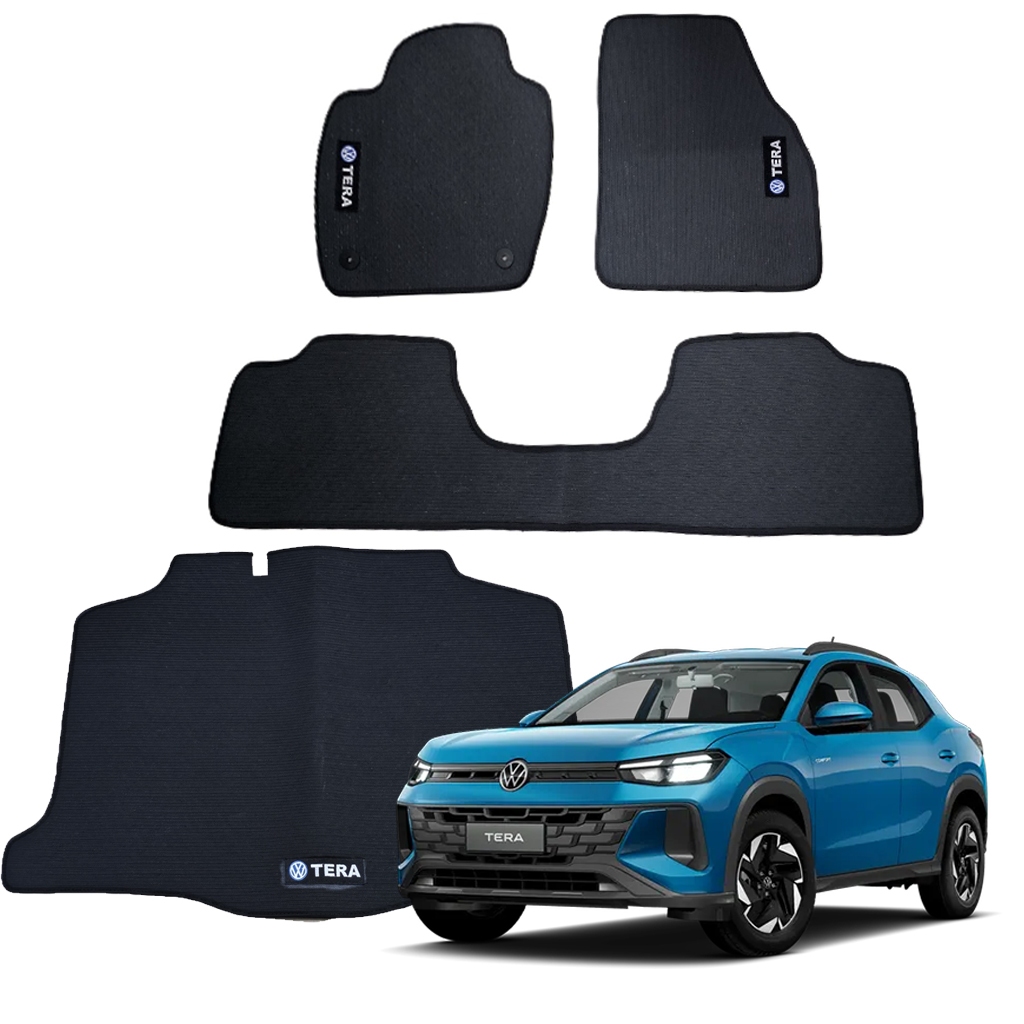 Jogo Tapete + Mala Borracha Vw Tera 2025 2026 Tras Inteiriço em Oferta na Shopee