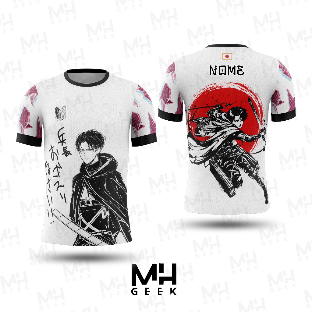 *PERSONALIZE* Camisa Camiseta Anime Atack on Titan AoT Japão Personalizada Unisex Adulto Infantil em Oferta na Shopee