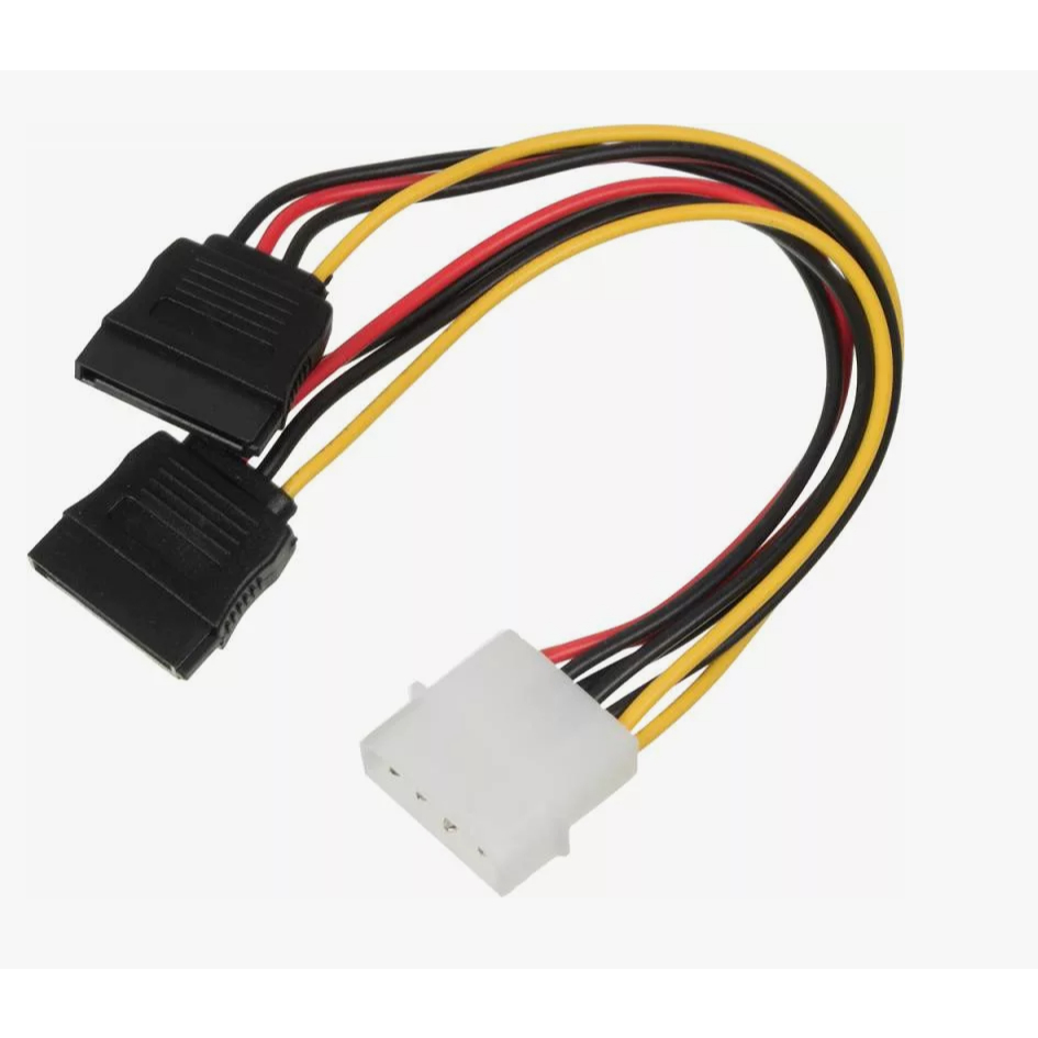 Cabo Adaptador Molex Y Sata Splitter Fonte Energia Mineração