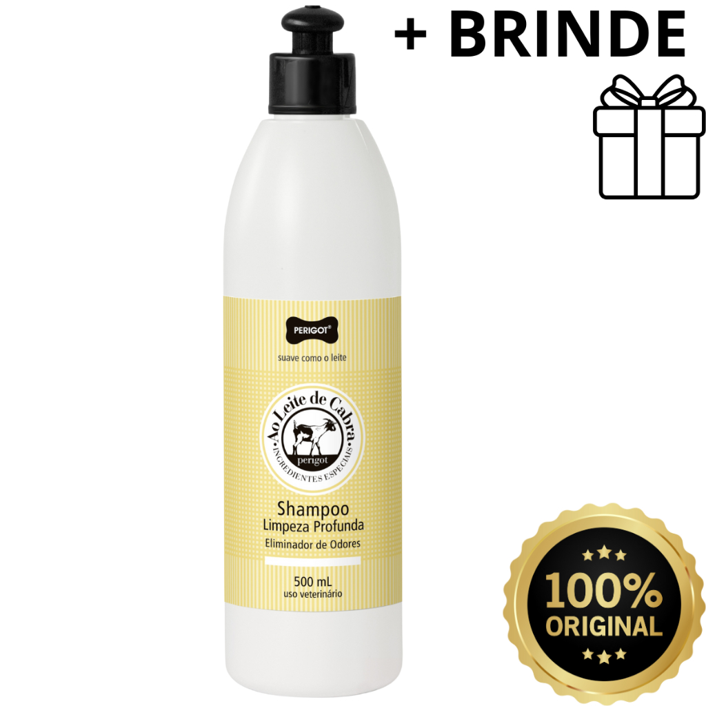 Shampoo Limpeza Profunda 500 Ml, Perigot - Cães E Gatos - Ao Leite de Cabra