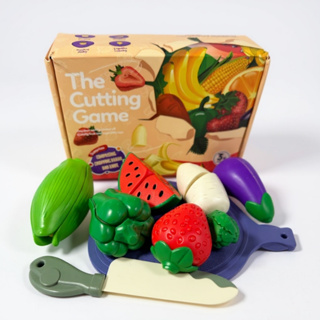 Brinquedo Montessori Frutas E Legumes De Cortar Ensina Comer Com Velcro em Oferta na Shopee