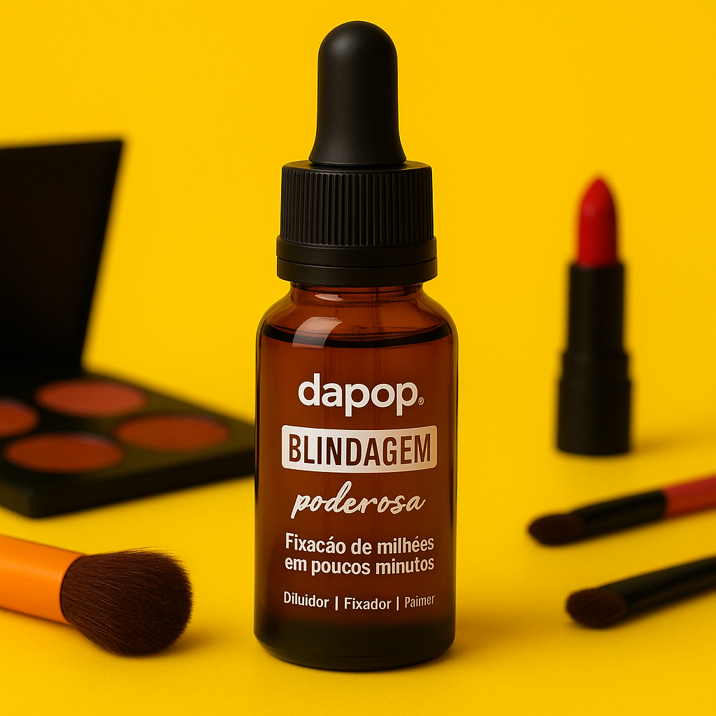Blindagem Poderosa Dapop Fixador de Maquiagem Blindada Resistente à Água e Suor Longa Duração 15ml em Oferta na Shopee